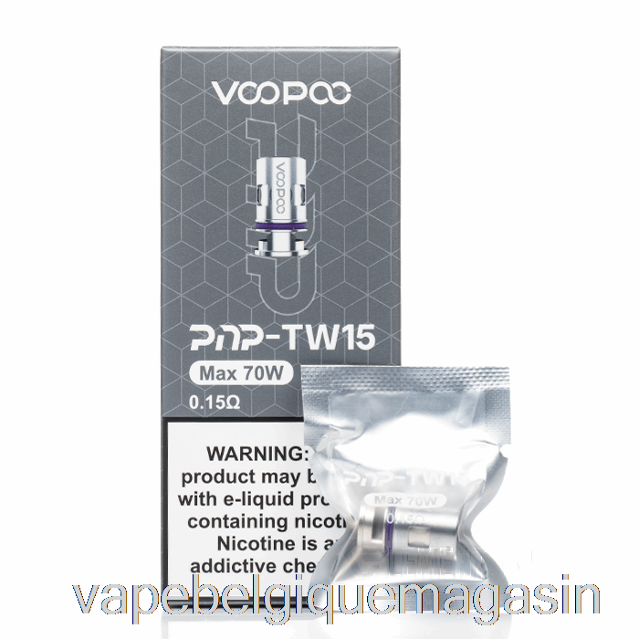 Vape Belgique Voopoo Pnp Bobines De Remplacement 0.15ohm Pnp-tw15 Bobines De Maille
